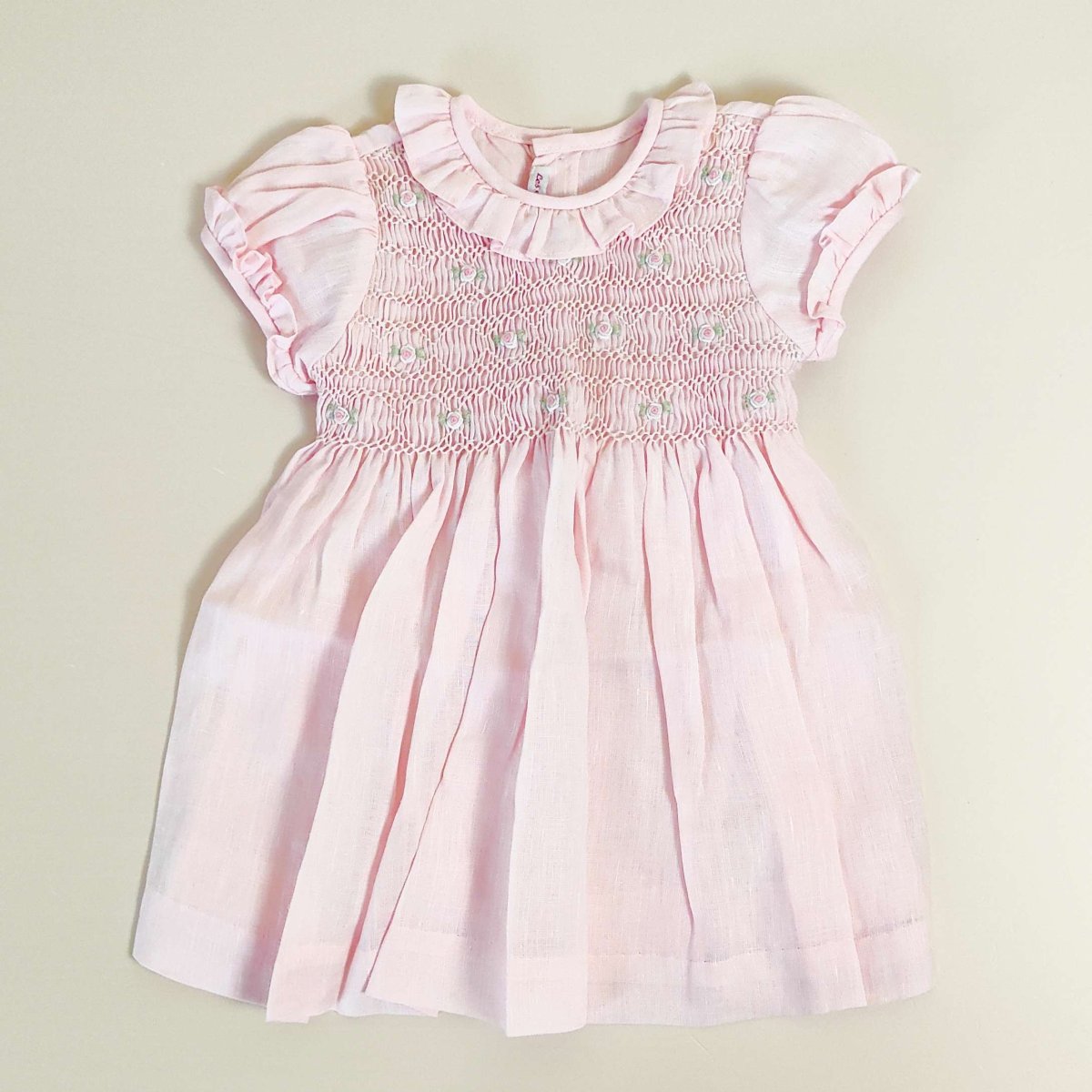 Abitino in Lino con Punto Smock – Les enfants de Gisèle